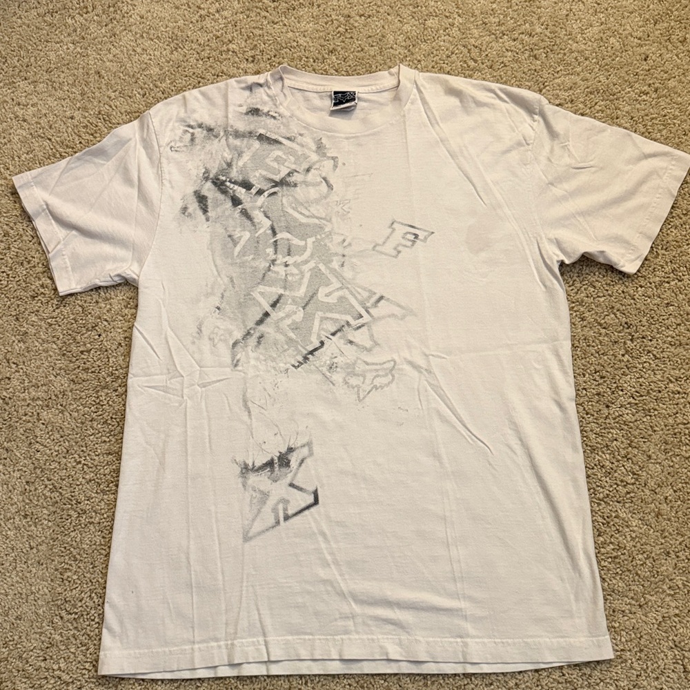 Fox White XL Tee with Bold Logo